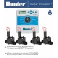 Controller Hunter X-core Indoor 4st. 230VAC tranformator intern montare interioara + Electrovana Hunter PGV-100-MM 24V AC 1"